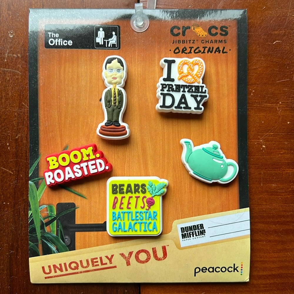 NEW Jibbitz ‘The Office’ themed for Crocs